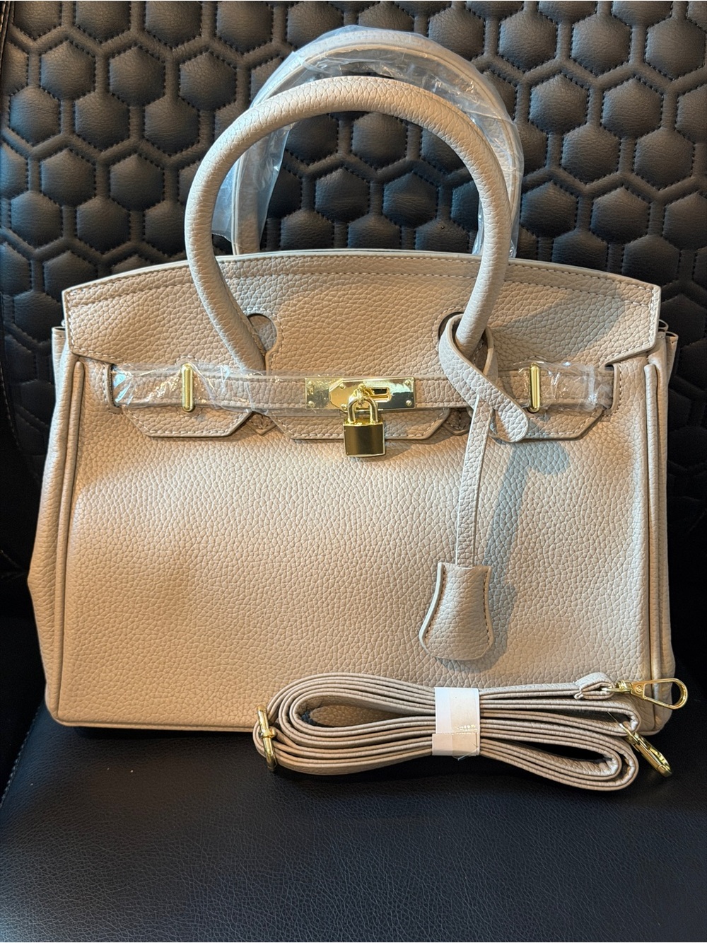 Classic Ladies Satchel in light gray